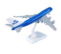 Small Scale Model Planes 1:350 20cm With Wheels Airplane ABS And Alloy Aircrafts Boeing B747-400 For KLM Plane Model Model Building Kit