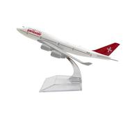Small Scale Model Planes 16CM For B747 Swiss Aircraft Simulation Alloy Model Static Scale Ornament Airplane Model Red Model Building Kit