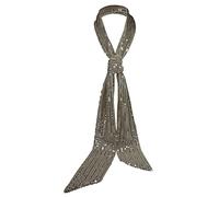 Small scarf with fashionable sequins for decoration, Champagne,gold, General size