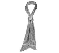 Small scarf with fashionable sequins for decoration, Silver, General size