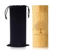 Small Scattering Urns for Human Ashes Adult,Medium Bamboo Scattering Urn Tube,6.5''x2.6''Scattering Tubes for Human Ashes,Urns for Human Pet Ashes (Brown, XL, Wisdom Tree)