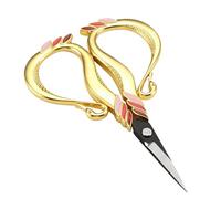 Small Scissors for Embroidery | Swan Design Retro Craft Tools | Vintage Embroidery Scissors - for Thread Cutting DIY Art Needle Accessories Knitting Crochet Fabric Beading