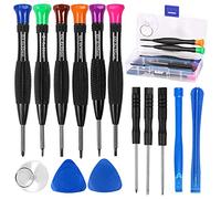 Small Screwdriver Set, 14 Pcs Jewellers Screwdriver Set, Screwdriver for Glasses Tightening, Magnetic Mini Jewellers Screwdriver for Tightening Electronics Toys Watch
