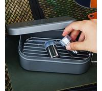 Small Seasoning Containers - Small Camping Salt Shaker, Dispenser with Storage Bag for Picnic Mountain Kitchen Yard Gathering Hiking Home School
