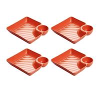 Small Serving Tray - Five-piece Frame with High Capacity, Decorative Food Holder for the Home Kitchen, Unique, Space-saving, All-purpose Element for Hotel Reception