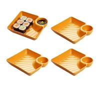 Small Serving Tray - Five-piece Plastic Frame with High Capacity, Decorative Food Holder for the Home Kitchen, Unique, Space-saving, All-purpose Element for Hotel Reception