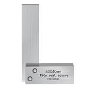 Small Set Square, Steel Square Machinist Squares Carbon Steel 90 Degree High Precision Ruler Woodworking Tools 63x40