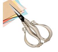 Small Sewing Scissors - Swan Design Retro Craft Tools | Vintage Embroidery Scissors | for Thread Cutting in DIY Arts and Knitting as well as for Fabric Crafts, Beading and Scrapbooking