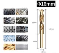 Small Shank Cobalt Drill Bit Perfect for Fast Chip Removal in Metalworking and Woodworking Projects (16mm)