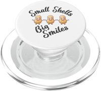 Small Shells Big Smiles Cute Character Funny Quote PopSockets PopGrip for MagSafe