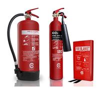 Small Shop/Hair Salon Fire Safety Pack. Fire Extinguishers with fire Blanket.