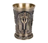 Small Shot Cups,30ml Zinc Alloy Egyptian Drinkware | Shot Beer Mug - for Men Halloween Tequila Whiskey Christ Family Friends Party Home Holiday Weekend Witch