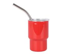 Small Shot Glasses - 90 ml Sublimation Shot Glasses with Straw | Stainless Steel Bottles for Coffee Spirits Whisky Cocktail & Wedding & Party Decoration