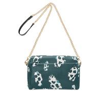 Small Shoulder Bag for Women Vegan Leather Women Shoulder Bags Zipper Shoulder Bag for Women Leopard Print