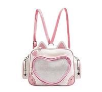 Small Shoulder Bag - Funny School Bag, Small Backpack for Office Work College, Travel Bags with Cute Cat Design, Girls Backpack 9.45x3.94x7.48 Inches, Casual Bags for Daily Use