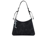 Small shoulder bag, in leather-effect fabric, solid color ...