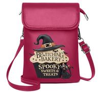 Small Shoulder Bag Womens Travel Bags Cemetery Witch Skeleton Halloween Pumpkin Ghost Bat Haunted Perfect for Printed Present Elegant Gift for Mother's Day