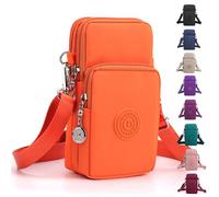Small Shoulder Bags Lightweight Cell Phone Bags For Women Mini Shoulder Bag Mini Wallet Over Shoulder Strap, Orange, Large