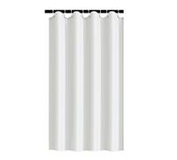 Small Shower Curtain Liner Ipx4 Waterproof, Soft Narrow Stall 47x71 Inch,RV Travel Trailer - Camper Shower Curtain with 8 Hooks and 4 Bottom Magnets/White