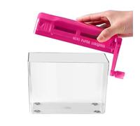 Small Shredder - paper shredder | manual paper cutter | Desktop Hand Crank Shredders Papers Cutting Tool,Compact Machine Cutting Tool for Stationery Notes Credit Card Receipts Mail Bills Student Offic