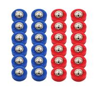 Small Shuffleboard Pucks for the Table, Small Shuffleboard Replacement Pucks, 24-Piece Shuffleboard Curling Accessories, Indoor Shuffleboard Game Pucks, Desktop Sliding Beads, Tabletop Equipment