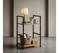 Small Side Table Narrow End Table Slim Nightstand 29 X 23.5 X 48Cm Oak