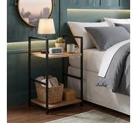 Small Side Table Narrow End Table Slim Nightstand For Living Room Bedroom 29 X 23.5 X 48 Cm Oak