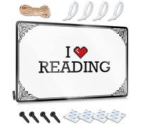 Small Sign I Love Reading Tin Sign Bar Wall Decor Metal Tin Sign Retro(20X30CM)