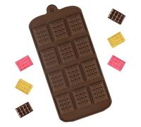 Small Silicone Chocolate Bar Mould - 12-Cavity Mini Candy Chocolate Making Mold, Non-Stick, Reusable for DIY Baking and Candy Bars, Chocolate Mold