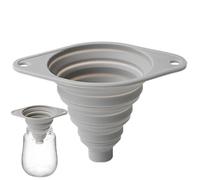 Small Silicone Funnel - Food Grade Foldable 1Pcs | Wide Mouth Silicone Kitchen Tool, Draining Tool Bottle Filling Telescopic, Mini Flexible Space Saver | For Wine Liquid Powder Water