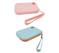 Small Silicone Makeup Bag - Cosmetic Organizer, Portable Waterproof Travel Case, Multifunctional Case | Key Ring Cosmetic Bag Cusťodia Zipper Lightweight King, Light Blue, Please refer to the