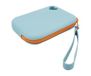 Small Silicone Makeup Bag Waterproof Coin Purse | Portable Makeup Organizer Small Travel Cosmetic Zipper for Women for Your Bell Organization, Light Blue, Please refer to the description, Please refer