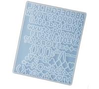 Small Silicone Mold Flexible Resin Mold Letter and Number Shape Easy Releasing Mold for Keychain and Resin Art
