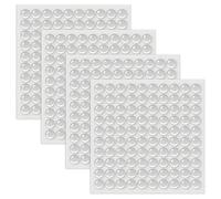 Small Silicone Rubber Bumper Pads, Clear Soft Close Pads, Self Adhesive Furniture Feet for Furniture Cushions, Door Stops and Glass Tables, Anti-Slam Protector (4)
