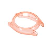 Small Silicone Watch Cover for Active Practical Protective Case Transparent Orange Lightweight Easy to Install Precise Cutouts for Buttons Guards Against Dirt and Scratches