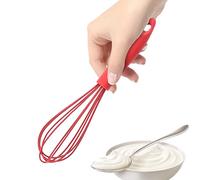Small Silicone Whisk, Mini Deburring Tool - Eggs Easy to Beat, Prevent Scivo Made of Silicone Material, This Tool Can Withstand Long Time Use and High