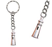 Small Silver Lighthouse Keyring Cute Metal Keychain Sea Ocean Gift Light House Key Ring Chain Accessory Beacon Guidance Coast Coastal Water Beach Holiday