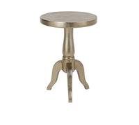 Small Silver Round Side Table Melody Maison Metallic Silver One Size