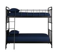 Small Single Fitted Sheets 2ft6 - Percale Bunk Bed Sheets 25cm Deep Pocket, Soft Easy Care Microfibre Fitted Bed Sheets, Breathable Non-Iron Bedding for Bunk Beds (76×190cm) (Navy)