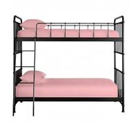 Small Single Fitted Sheets 2ft6 - Percale Bunk Bed Sheets 25cm Deep Pocket, Soft Easy Care Microfibre Fitted Bed Sheets, Breathable Non-Iron Bedding for Bunk Beds (76×190cm) (Pink)