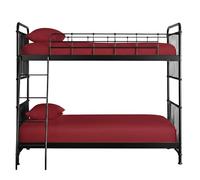 Small Single Fitted Sheets 2ft6 - Percale Bunk Bed Sheets 25cm Deep Pocket, Soft Easy Care Microfibre Fitted Bed Sheets, Breathable Non-Iron Bedding for Bunk Beds (76×190cm) (Red)