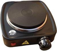 Small Single Hot Plate Electrical 500W,Single Burner Electric Hot Plate,Table Top Cooker Hob with Temperature Control Ideal for Food Warmer or Slow Cooking Tea Maker Household (Black)