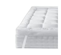 Small Single Mattress Topper 5cm Thick - Ultra Soft, Hypoallergenic & Breathable Microfibre Bed Topper with Elasticated Straps - Extra Deep, Machine Washable Hotel-Quality for Cold Nights (190 x 75cm)