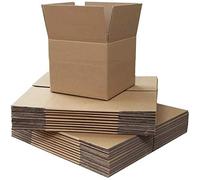 Small Single Wall Shipping Mailing Postal Gift Cuboid Cardboard Cartons Boxes Royal Mail Small Parcel Fit 4x4x4" (101x101x101mm) (25 Boxes)