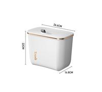 (Small Size: 26.6 cm W x 14.8 cm D x 22 cm H) AceHome 7/9L Hanging Waste Recycling Bins Storage Box with Lid, Kitchen Stackable Rubbish Bin