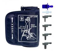 Small Size Blood Pressure Cuff 6.7-8.66 Inches/17-22cm with 6 Connectors, Adjustable Blood Pressure Machines Cuff Compatible with Other BP Monitors, Replacement Cuffs for Kids Arms (Navy Blue)