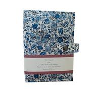 Small Size BLUE FLOWERS - Little Little Book of Earrings - A Small Book for Keeping Your Earrings Safe!