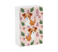 Small Size Dog Cigarette Case 85mm King Size, Crushproof Plastic Cigarette Box Holder for Men Women Cigar Protective Cover Waterproof Cigarettes Holder 20 Capacity
