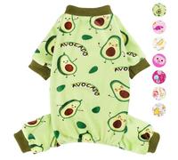 Small Size Dog Pajamas, Yorkie Chihuahua Pjs, Stretchable Banana Design Pet Apparel, Clothes for Teacup Sleepwear Dogs, Comfortable Puppy Jumpsuit(Avocado, XX-Small)