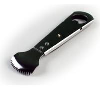 Small Size Handle Coconut Grater - Durable Sharp Stainless Steel Blade Shredder & Multi-Purpose Rasp for Easy Use Efficient Shredding Tool (Plastic handle & stainless steel)